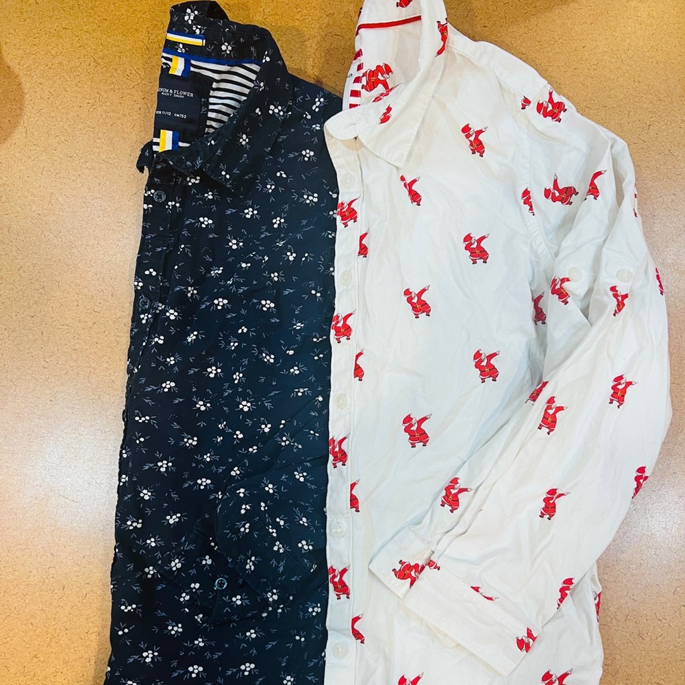 Denim and Flower Lot boys 11/12